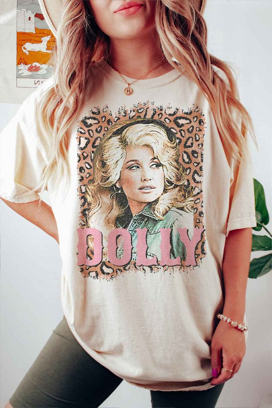 LEOPARD DOLLY WESTERN GRAPHIC TEE / T-SHIRT