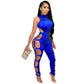 Women Wear Sexy Cutout Nightclub Tight Backless Jumpsuit Women