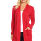 Knee length duster cardigan