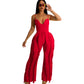 Women Clothing Suit Tassel Lace Sling Jumpsuit Two Piece Set Straight Leg Pants Summer