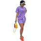 Women Urban Printed Casual Sports Suit