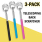 3 PACK Back Scratcher LONG REACH Extendable Telescopic Massager Tool