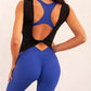 Skinny Slimming Fitness Yoga Bodysuit Sleeveless Hollow Out Cutout out Beauty Back Breathable Belly Extraction Hip