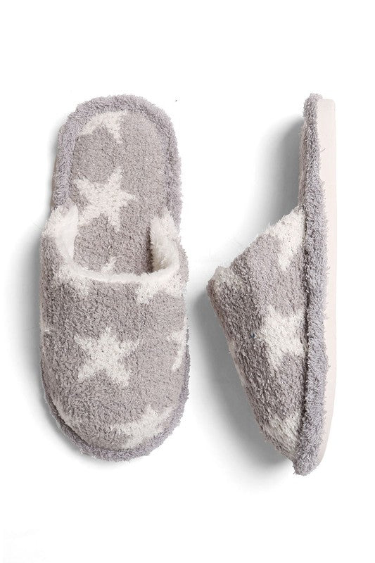 Winter Luxury Soft Star Pattern Slipper