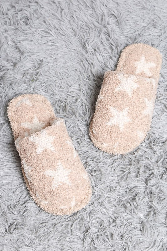 Winter Luxury Soft Star Pattern Slipper