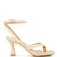 CELTY Ankle Strap Spool Heel Thong Sandals
