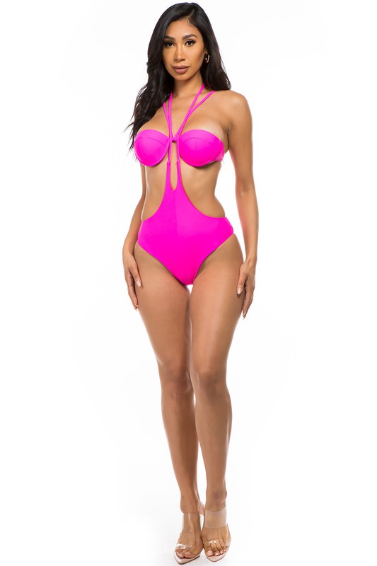 ONE-PIECE FASHIONABLE BATHING SUIT