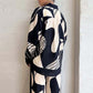 Women Clothing Autumn Elegant Elegant Trendy Printed Long Sleeved Trousers Casual Set