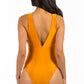 Fancy Square Buckle One Piece Swimsuit